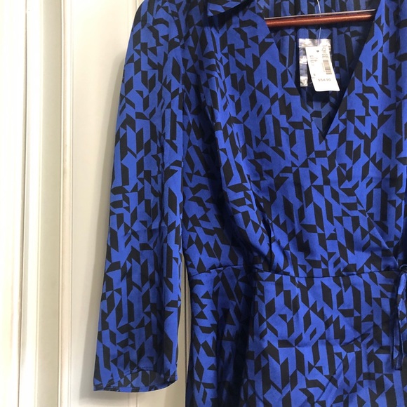 Reitmans 3/4 Sleeve Wrap Satin Blouse - Picture 6 of 8